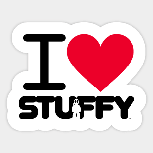 i heart STUFFY Sticker